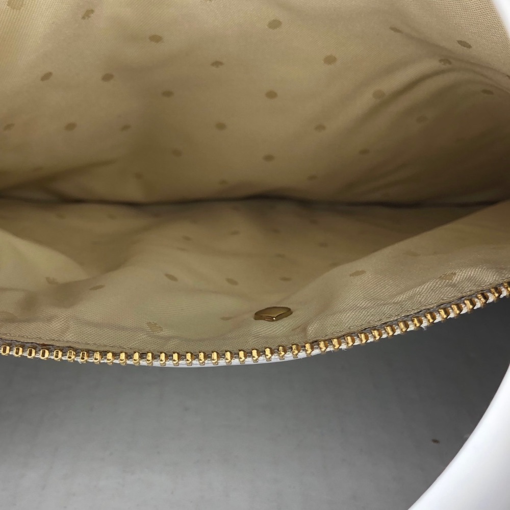 Kate Spade Georgia Glitter Bug Clutch Silver EUC - Picture 7 of 10